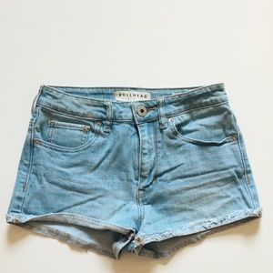 Bullhead Super highrise shorty denim shorts Size 3.